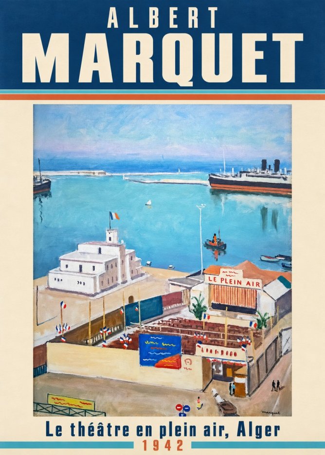 Albert Marquet Le Théâtre En Plein Air, Alger No2 - Poster