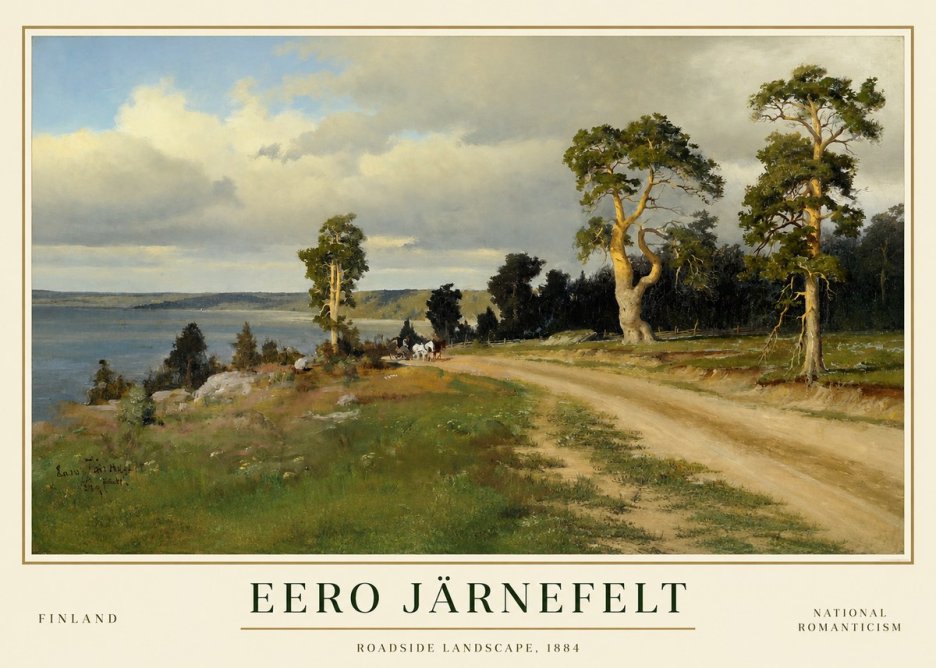 Eero Järnefelt Roadside Landscape, 1884 No1 - Poster