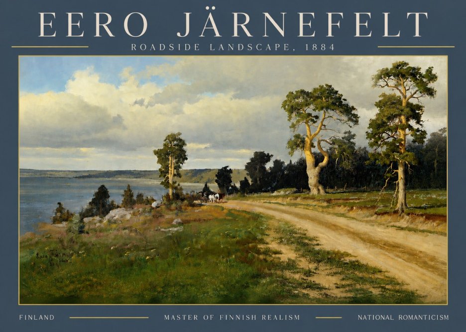 Eero Järnefelt Roadside Landscape, 1884 No4 - Poster