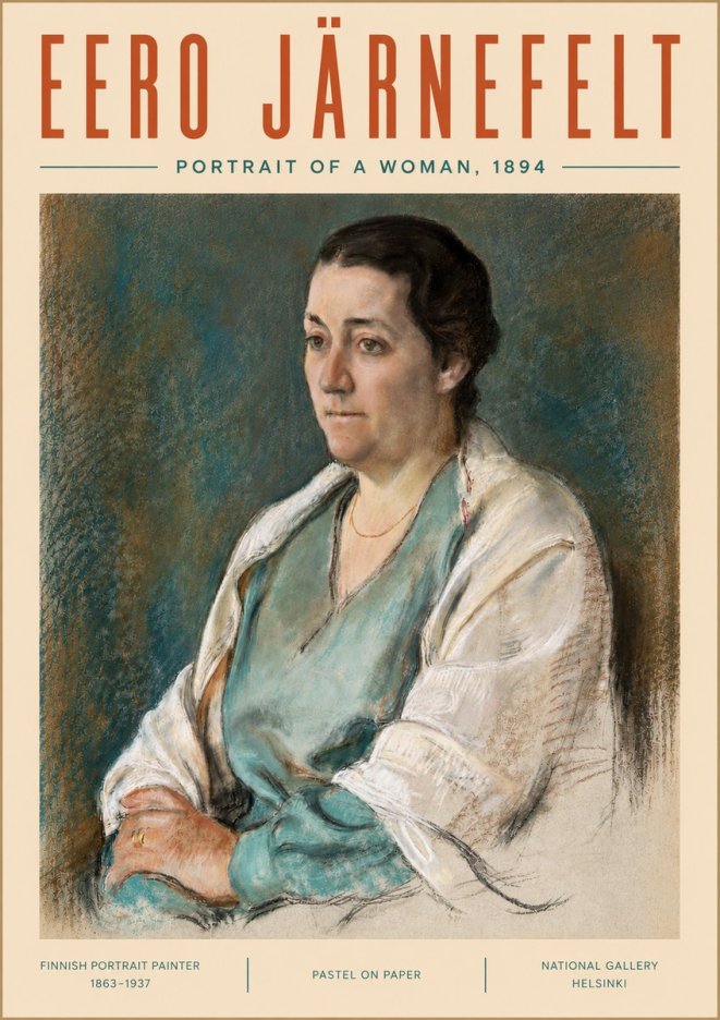 Eero Järnefelt Portrait of a Woman, 1894 No5 - Poster