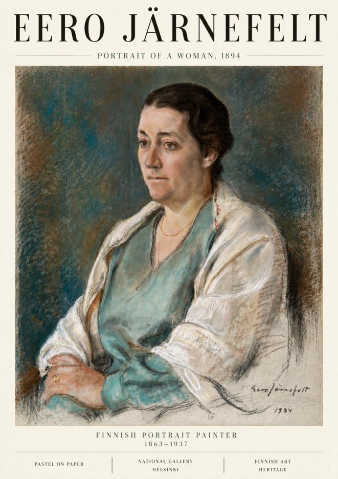 Eero Järnefelt Portrait of a Woman, 1894 No6 - Poster