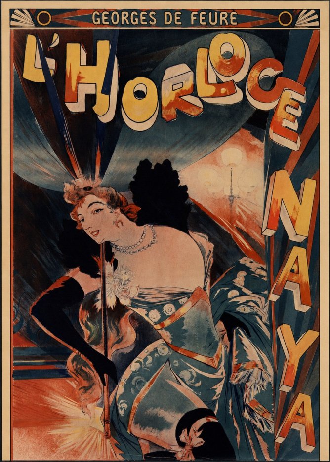 Georges de Feure L'horloge Naya No4 - Poster