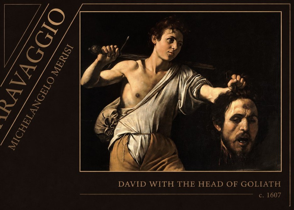 Michelangelo Merisi da Caravaggio David with the Head of Goliath V No5 - Poster