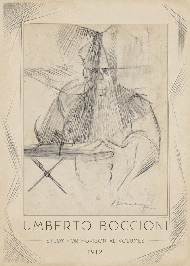 Umberto Boccioni Study for Horizontal Volumes No1 - Poster