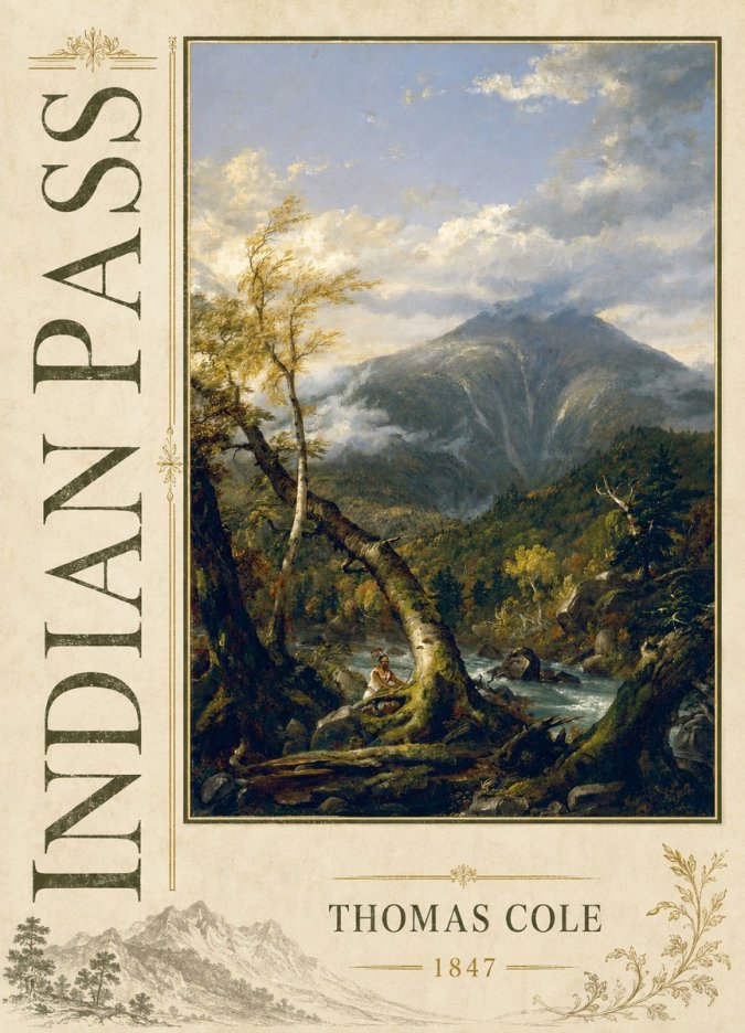 Thomas Cole Indian Pass II No2 - Poster