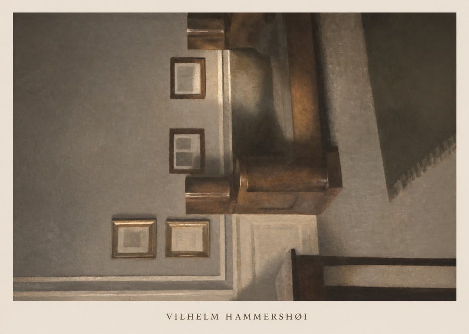 Vilhelm Hammershøi Interior II No6 - Poster