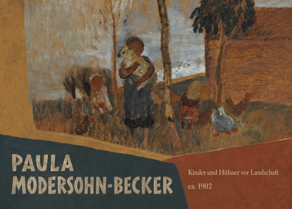 Paula Modersohn-Becker Kinder Und Hühner Vor Landschaft No5 - Poster