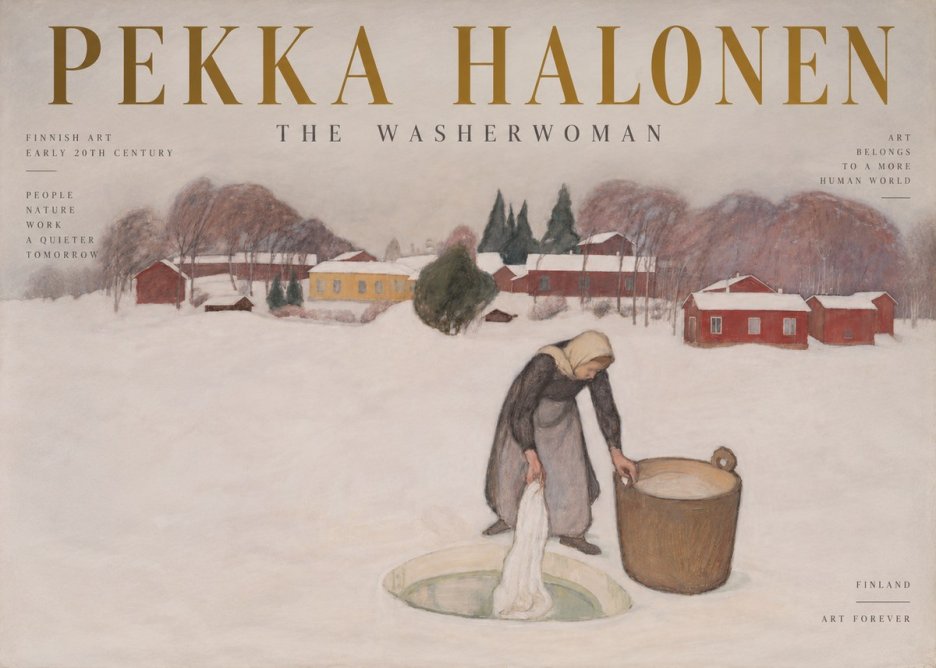 Pekka Halonen The Washerwoman No6 - Poster