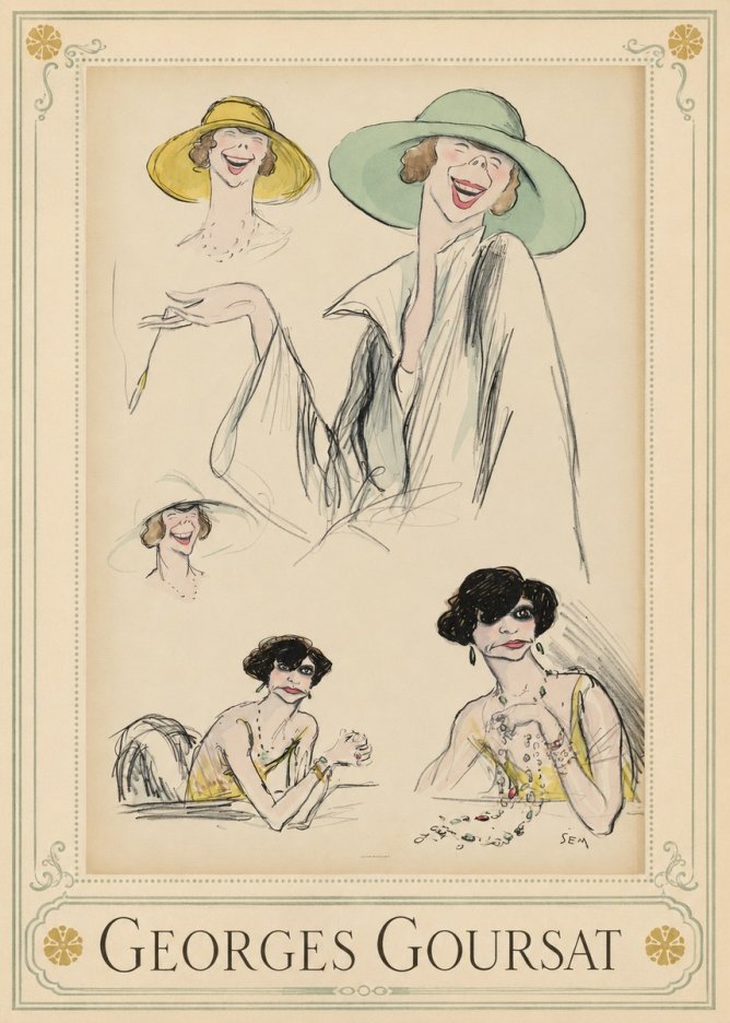 Georges Goursat Elegant Parisian Caricatures No1 - Poster