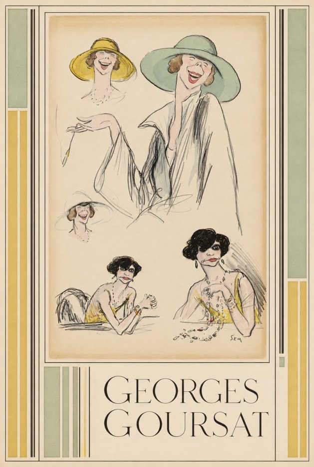 Georges Goursat Elegant Parisian Caricatures No6 - Poster