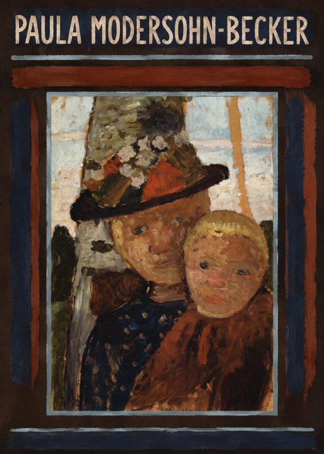 Paula Modersohn-Becker Mother and Child with Hat No5 - Poster