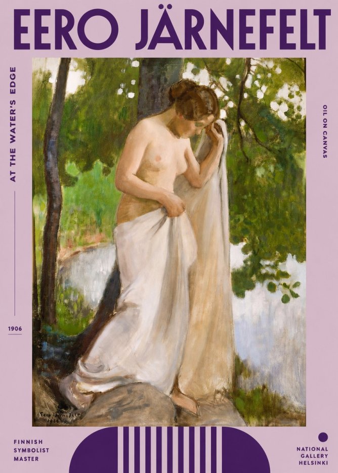 Eero Järnefelt At the Water's Edge No2 - Poster
