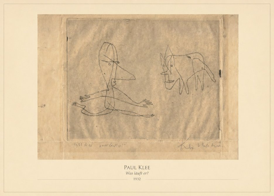 Paul Klee Was Läuft Er? No4 - Poster