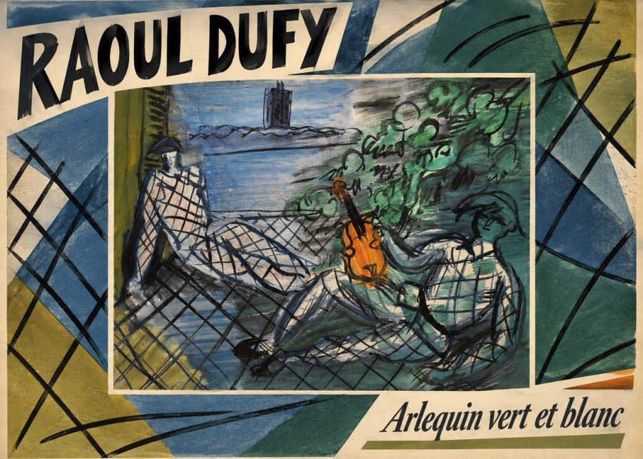 Raoul Dufy Arlequin Vert Et Blanc No3 - Poster