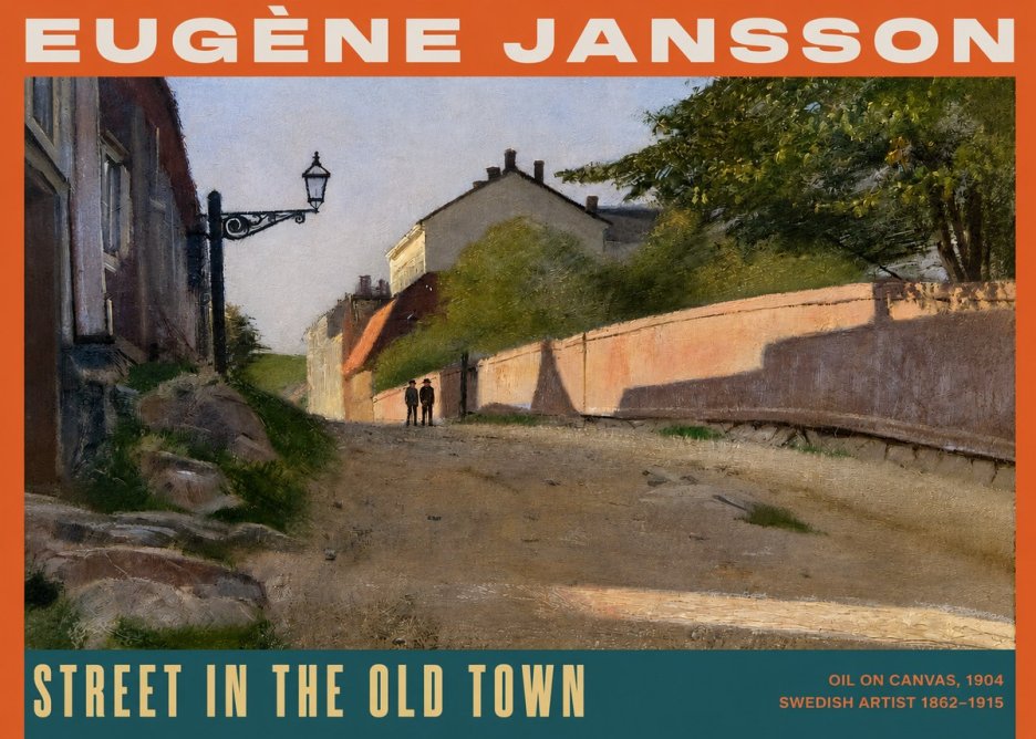 Eugène Jansson Street in the Old Town No2 - Poster