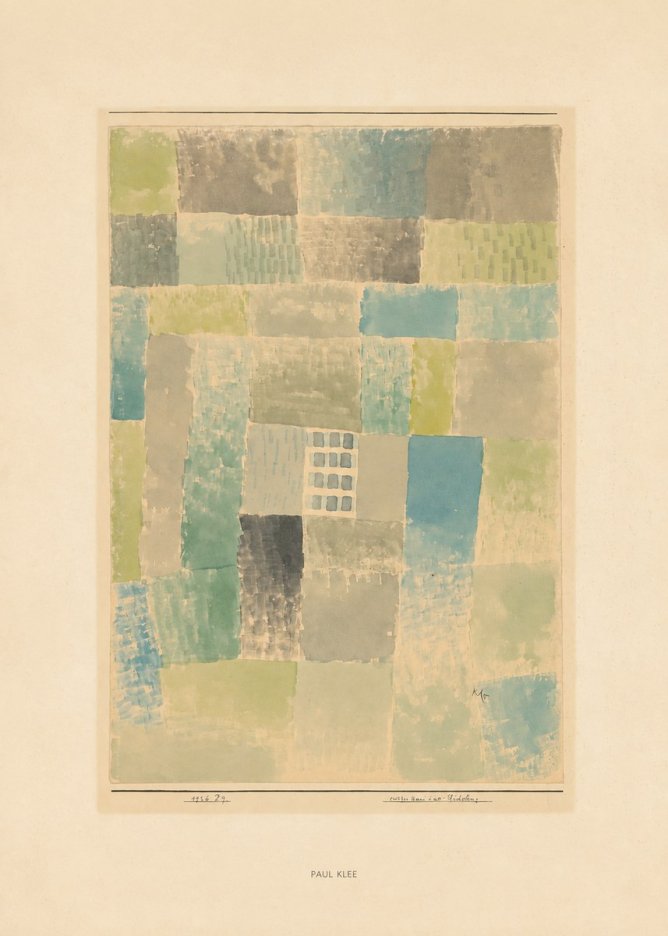 Paul Klee Erstes Haus Einer Siedelung No6 - Poster