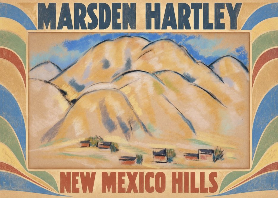 Marsden Hartley New Mexico Hills No5 - Poster
