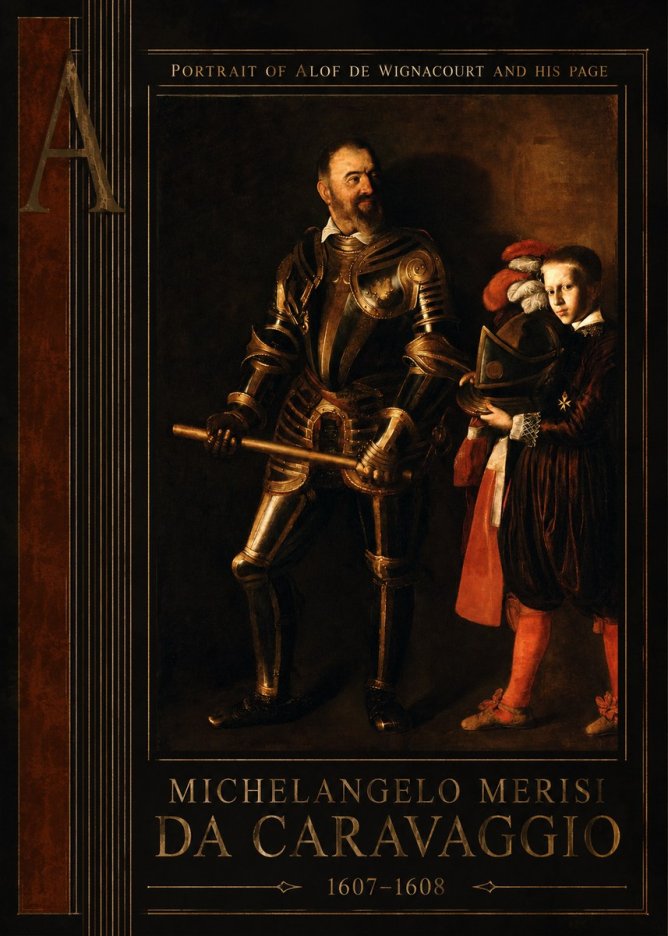 Michelangelo Merisi da Caravaggio Portrait of Alof De Wignacourt and His Page No3 - Poster
