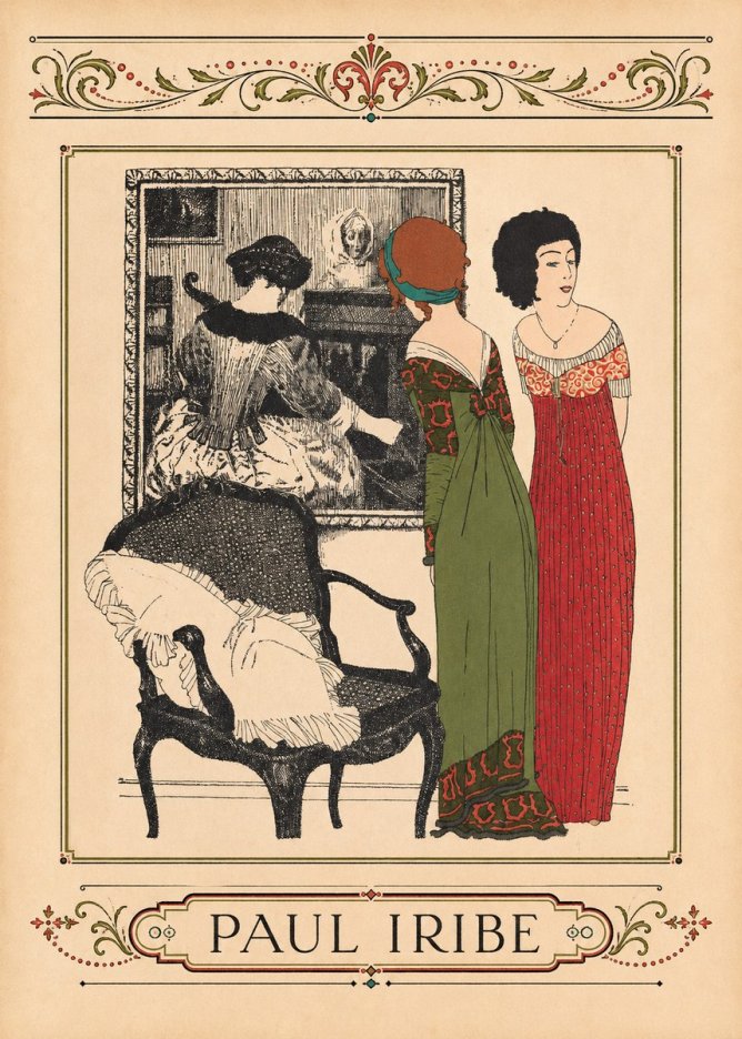 Paul Iribe Fashion Scene No5 - Poster