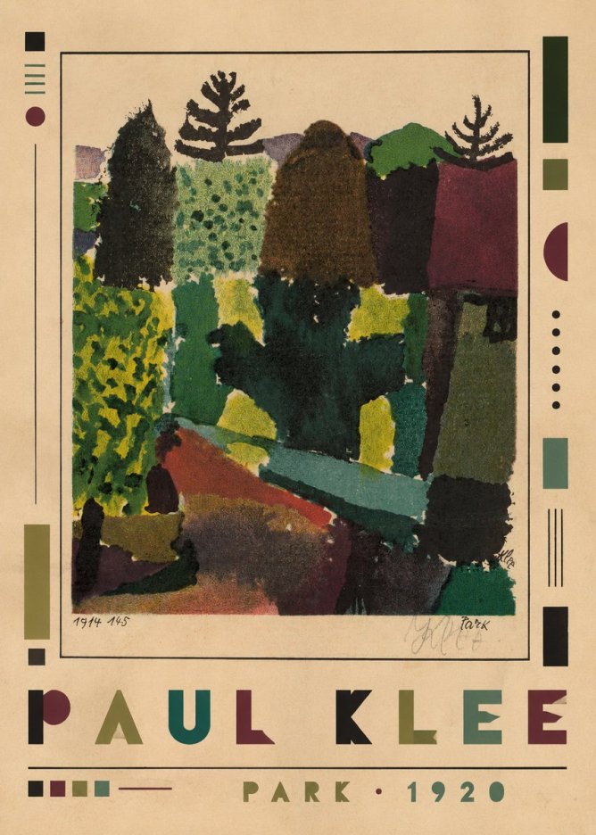 Paul Klee Park II No1 - Poster