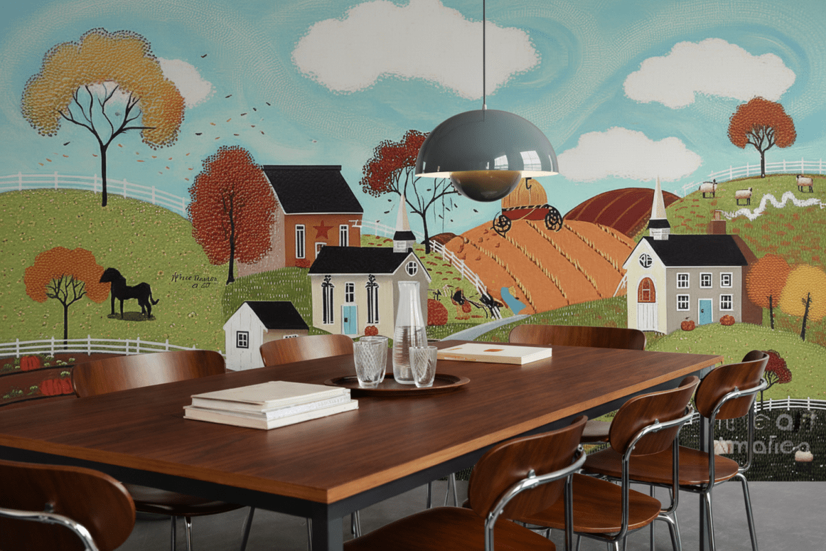 Autumnal Pastoral Scene