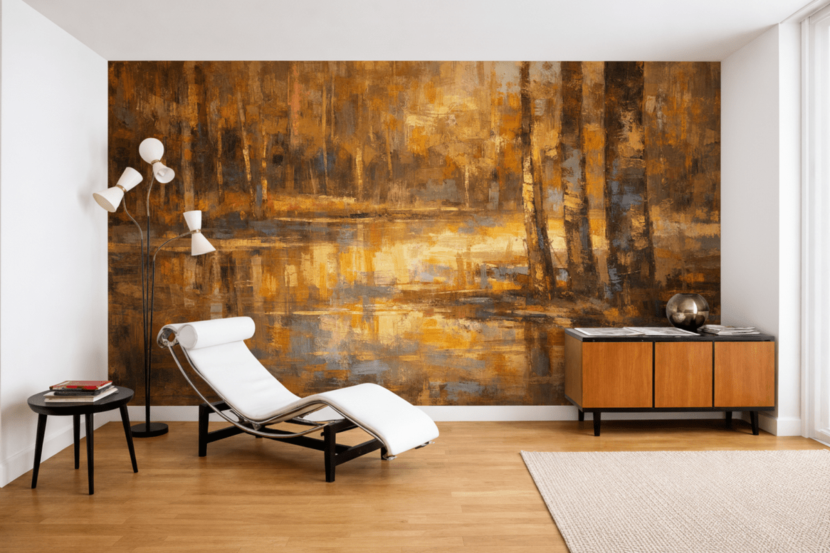 Golden Ripples Reflection