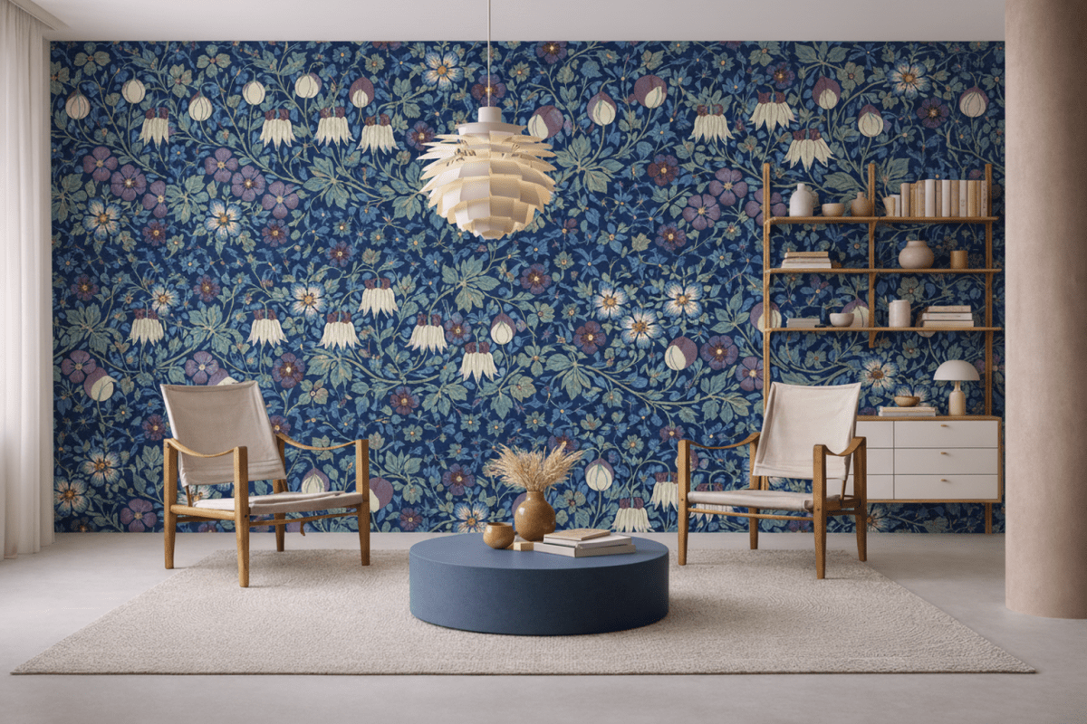 Lunar Blossom Tapestry