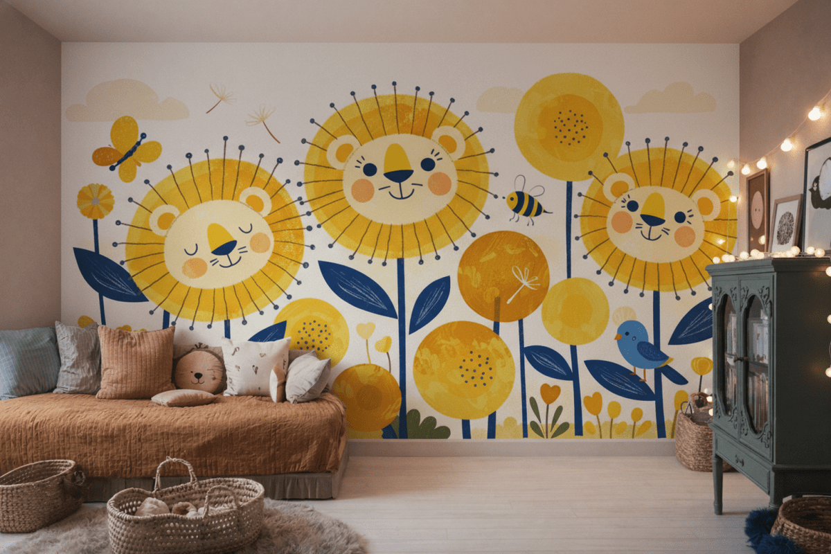 Cheerful Gerbera Mural