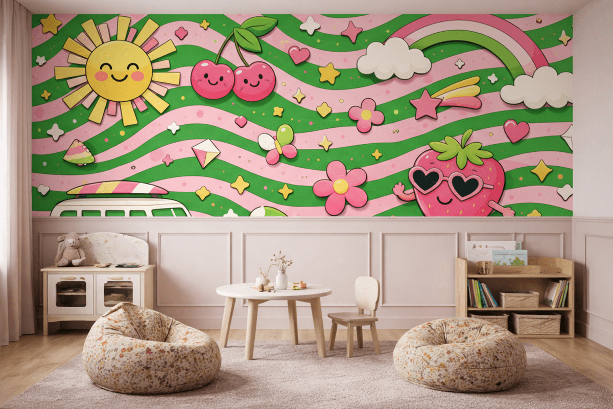 Retro Sunshine Mural