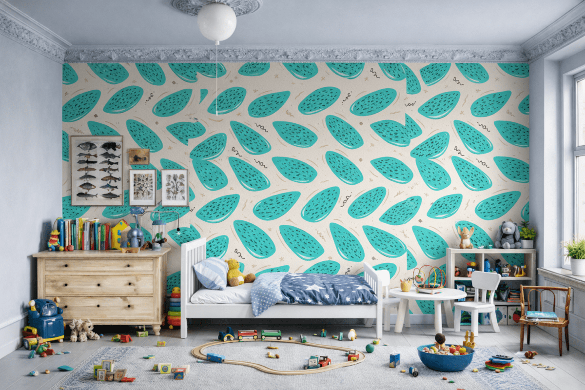 Aqua Streaks Motif