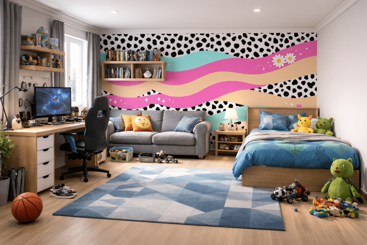 Curvy Contrast Tapestry