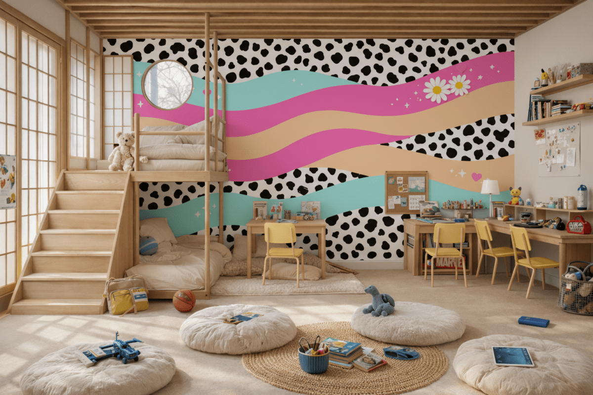 Curvy Contrast Tapestry