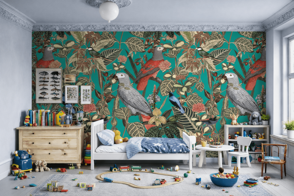 Verdant Avian Tapestry