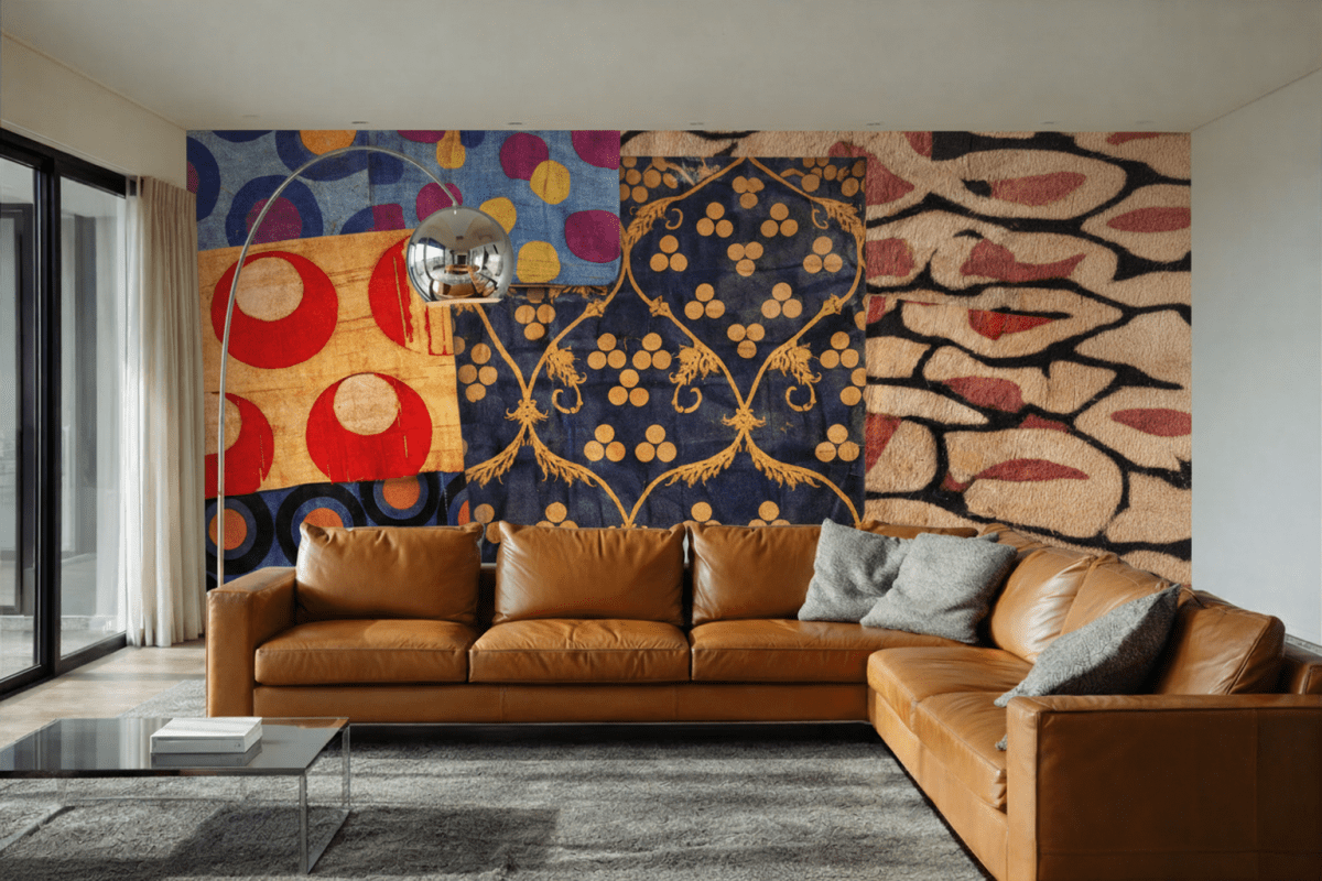 Rippled Textile Mosaic