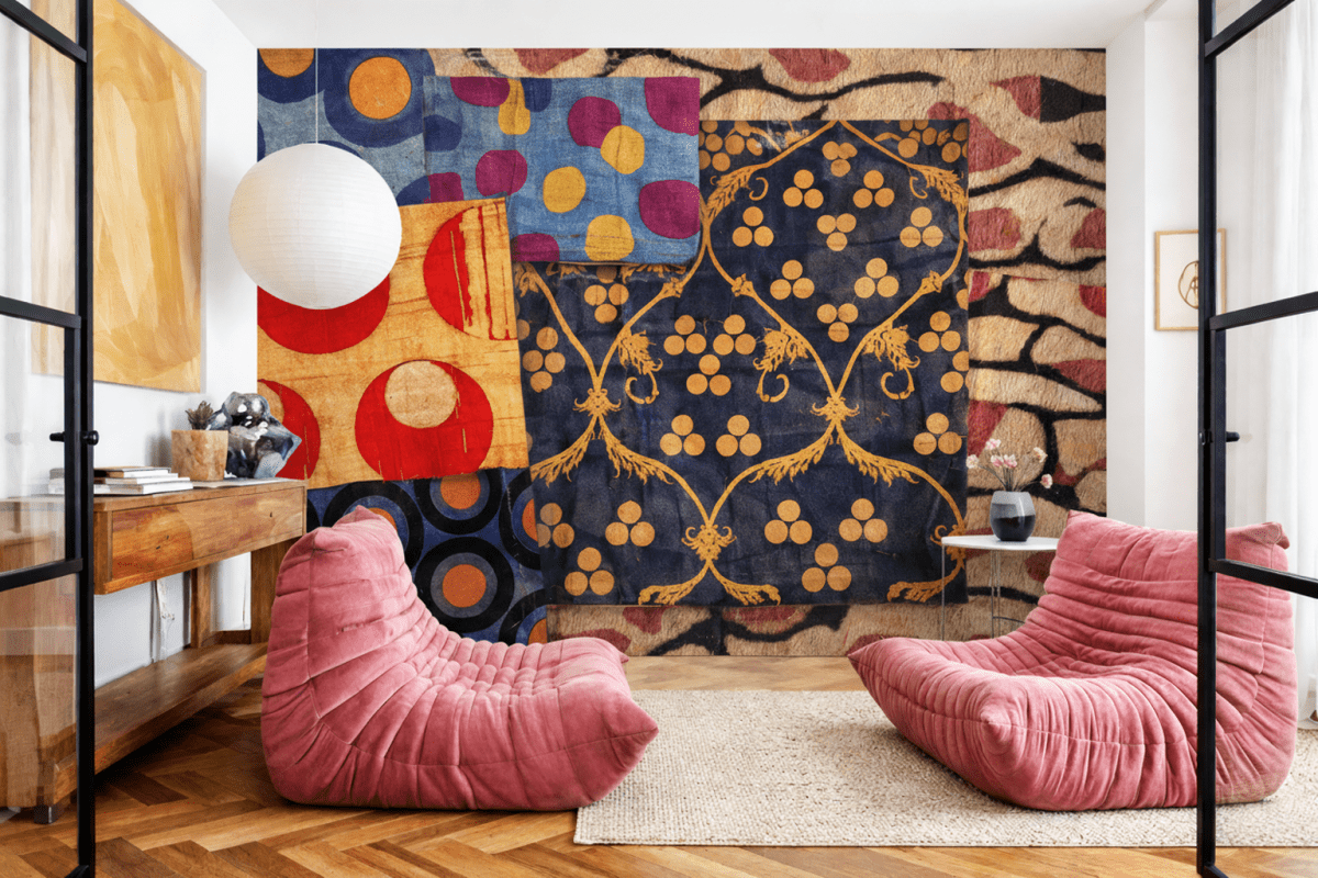 Rippled Textile Mosaic