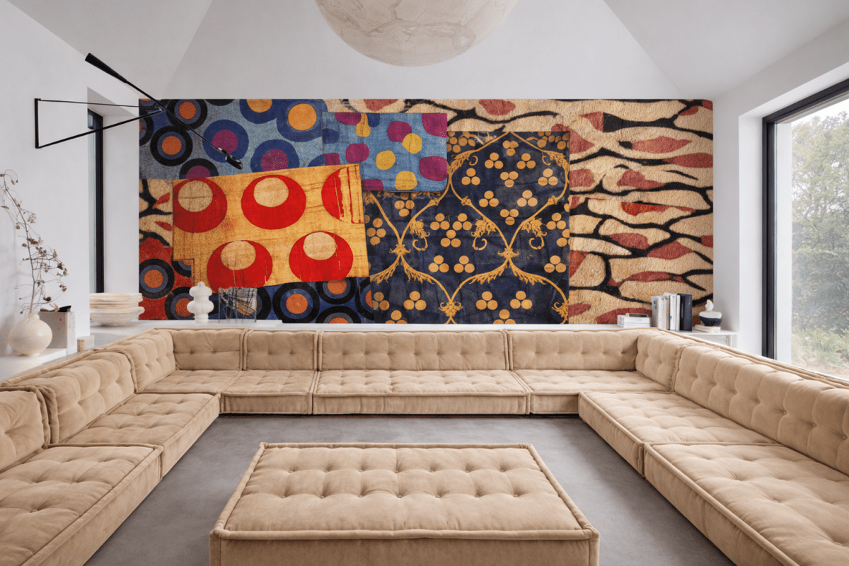 Rippled Textile Mosaic