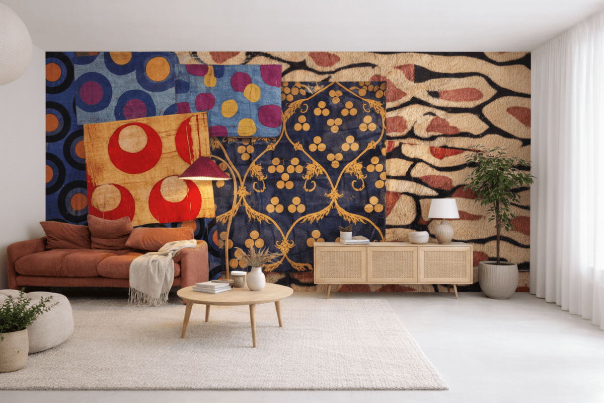 Rippled Textile Mosaic