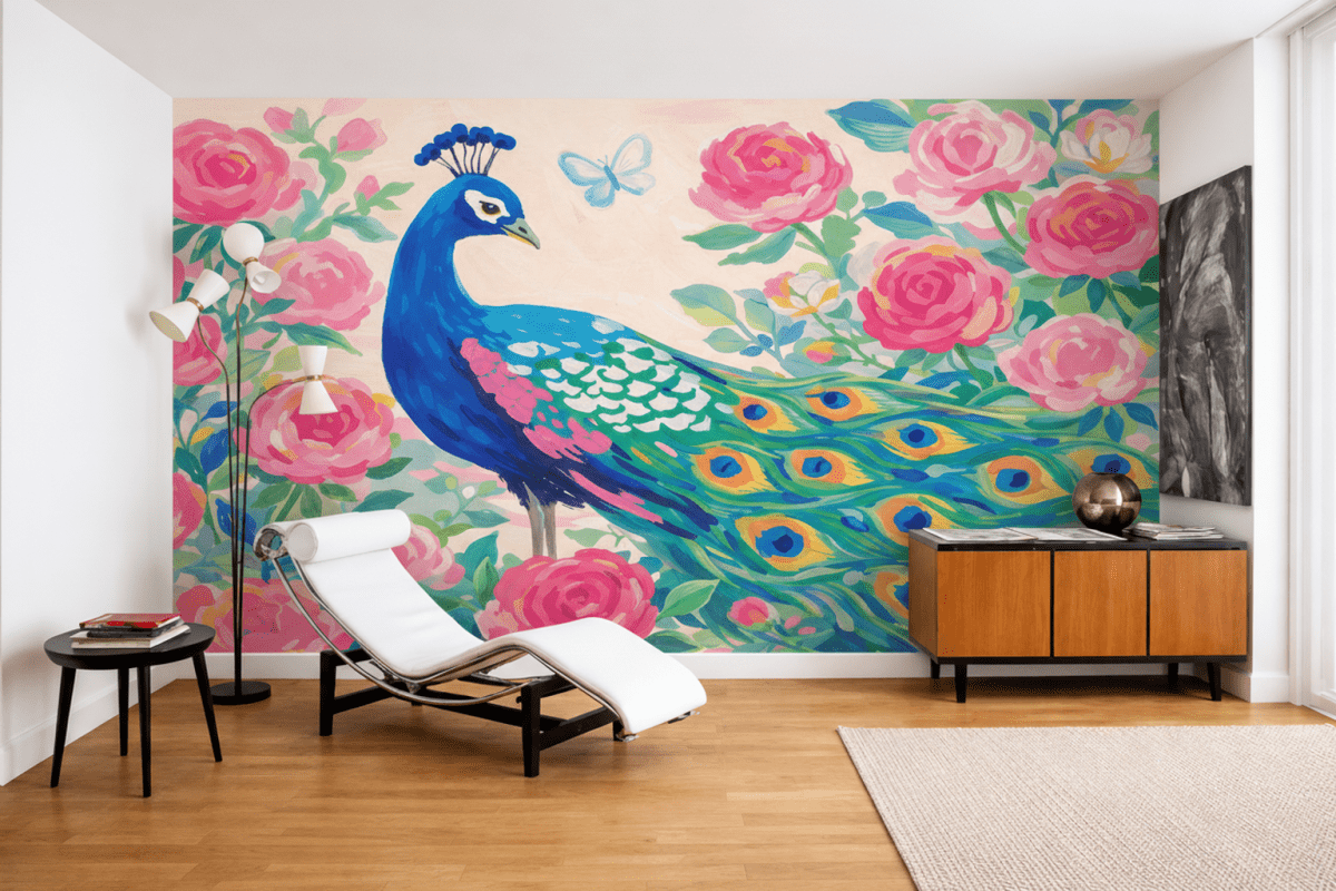 Peacock Blossom Veil