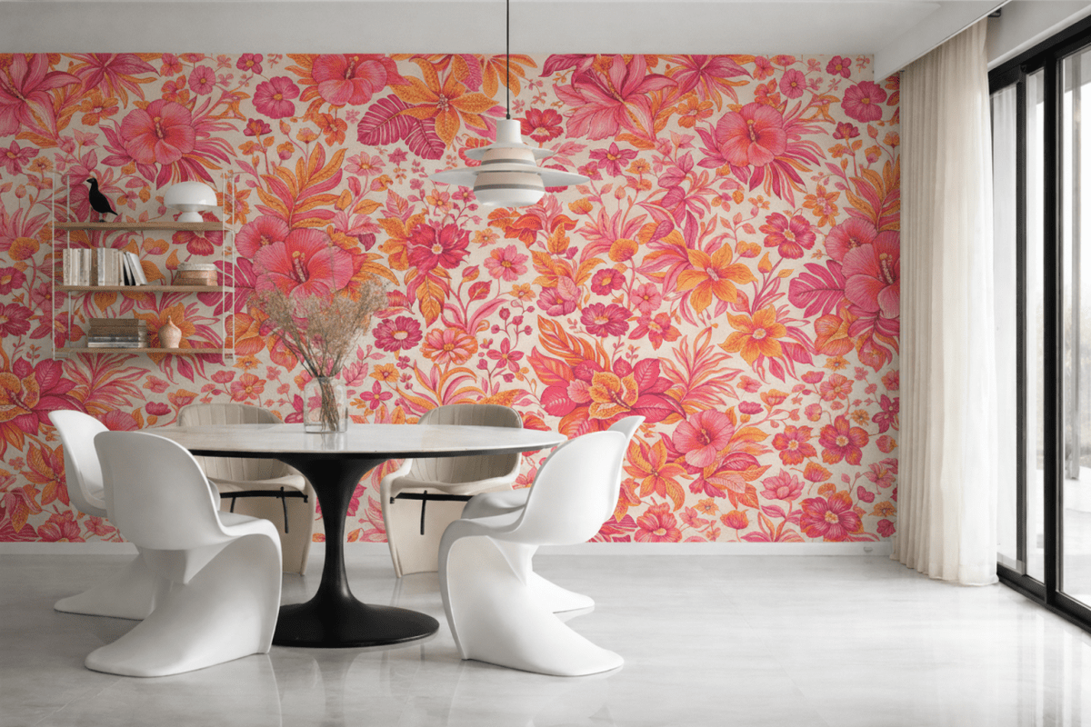 Tropical Petal Tapestry