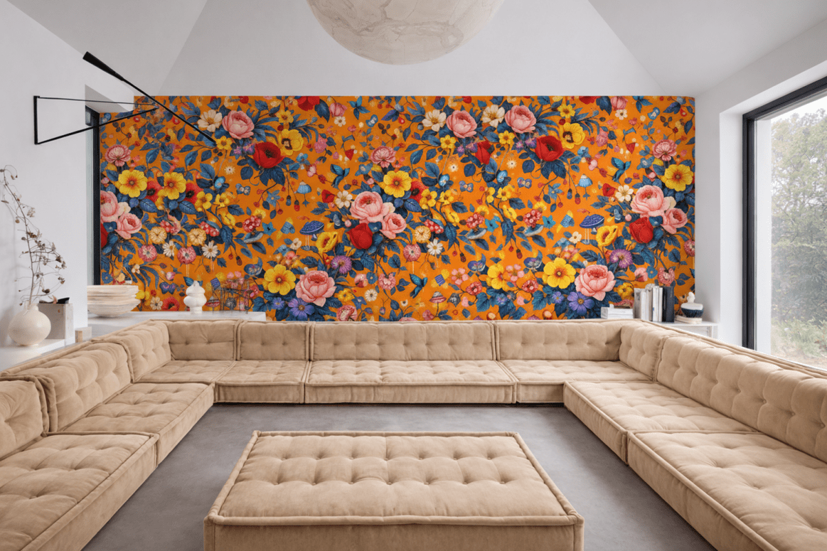Vibrant Blossom Tapestry