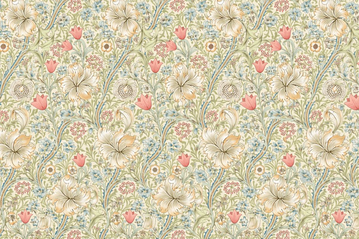 Floral Lattice Tapestry