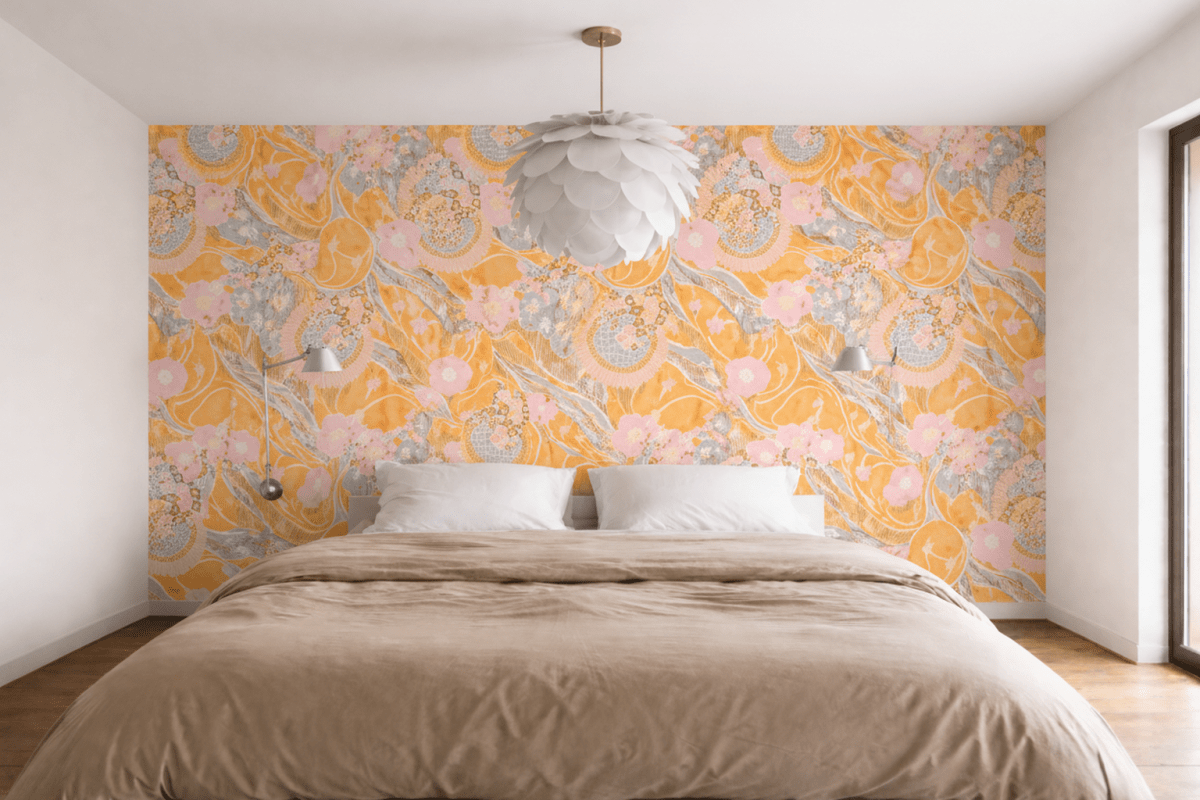 Saffron Celestial Veil