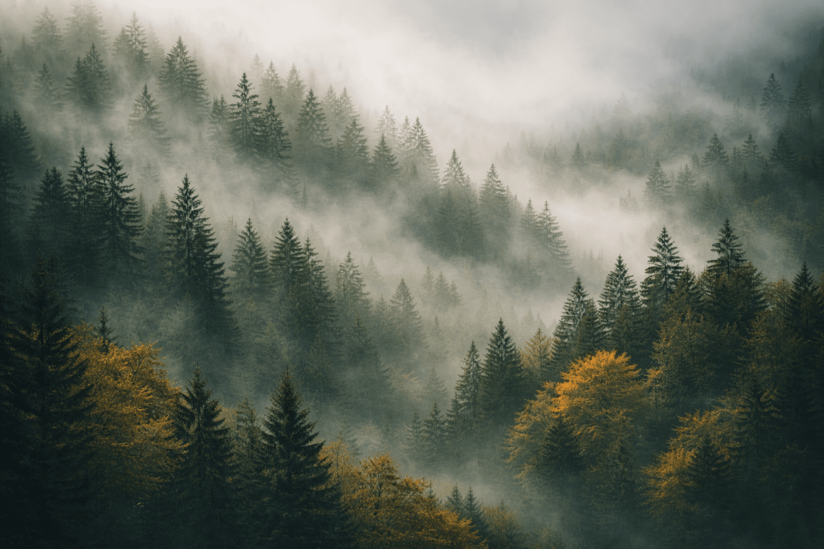 Misty Forest Canopy