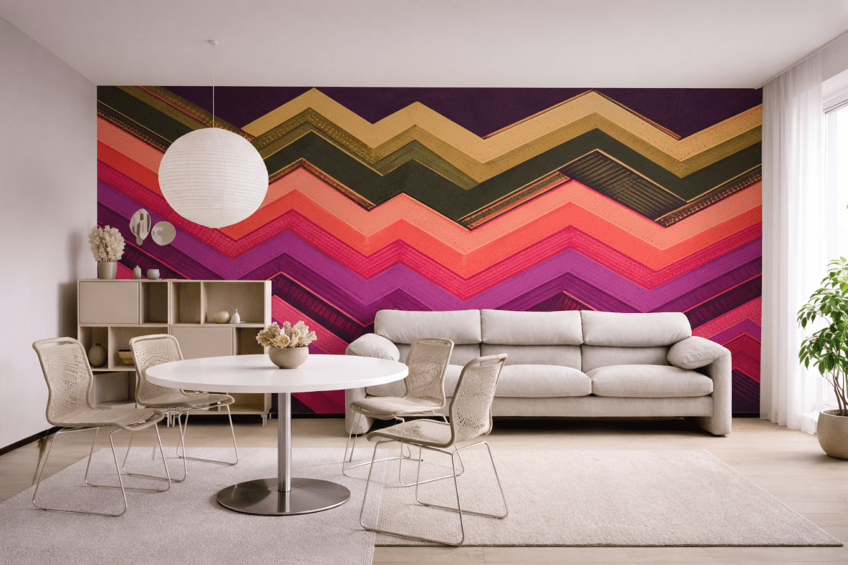 Frosted Zigzag Tapestry