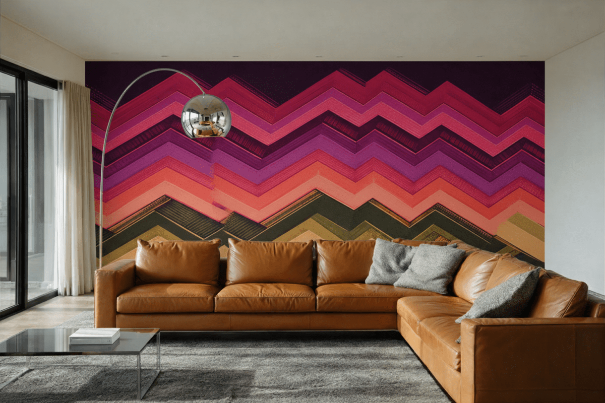 Frosted Zigzag Tapestry