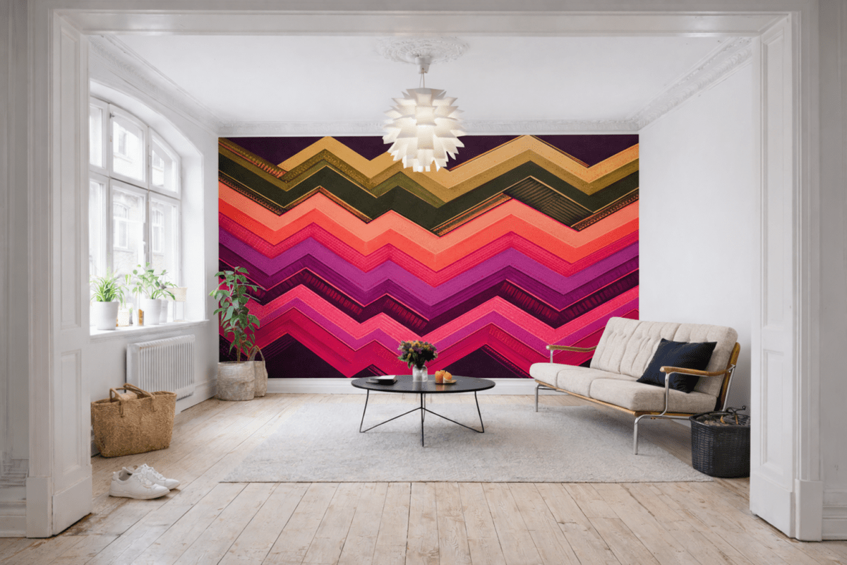 Frosted Zigzag Tapestry