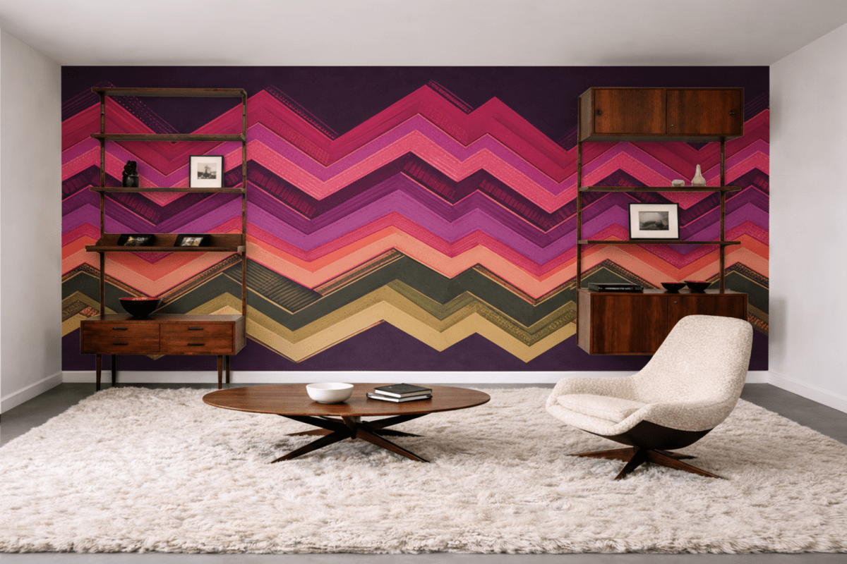 Frosted Zigzag Tapestry