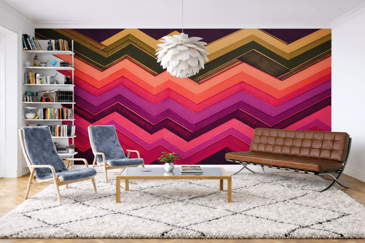 Frosted Zigzag Tapestry