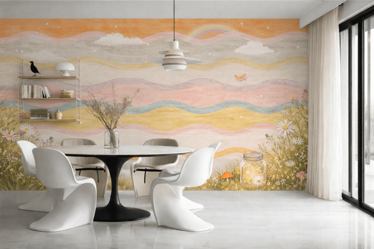 Whimsical Meadow Waves