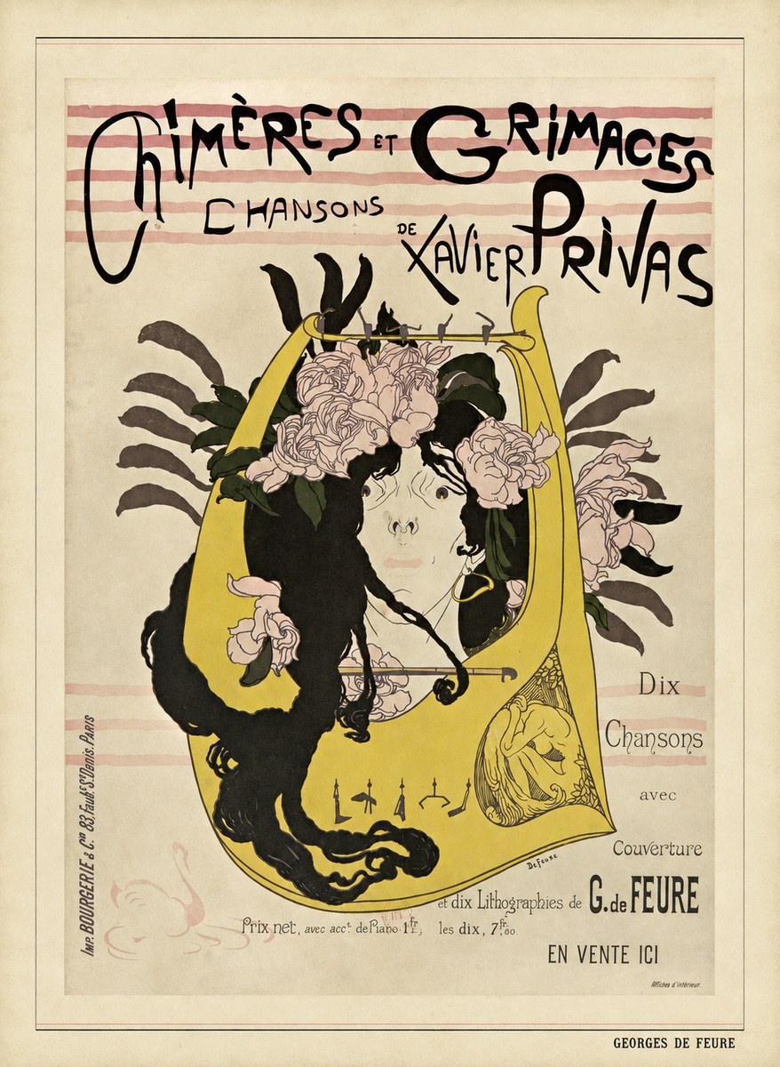 Georges de Feure Chimères Et Grimaces No5 - Poster